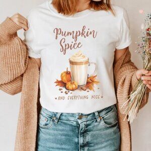 Autumn Tshirt Autumn Drinks Pumpkin Spice, Autumn Shirt